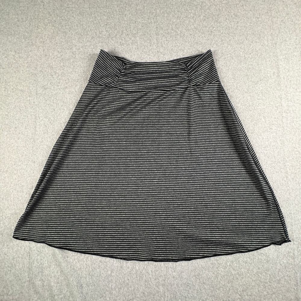 Tranquility Colorado Clothing Company Women's Striped A-Line Skirt Gray S
